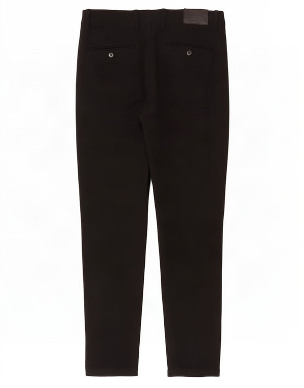 Zara Mens Straight Chino Trousers EU 40 Medium W31 L28 Black
