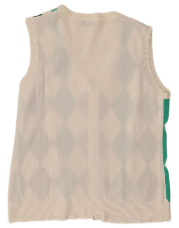 CONTE OF FLORENCE Womens Cardigan Sweater UK 12 Medium White