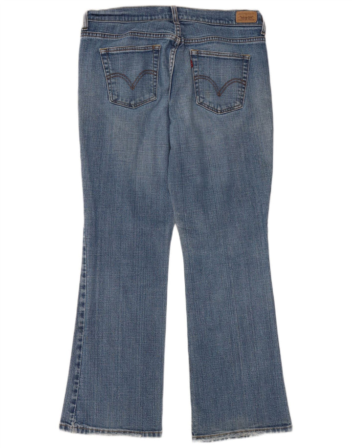 Женские джинсы Levi's 515 Bootcut, размер США 12, большие размеры W32 L29, синий хлопок