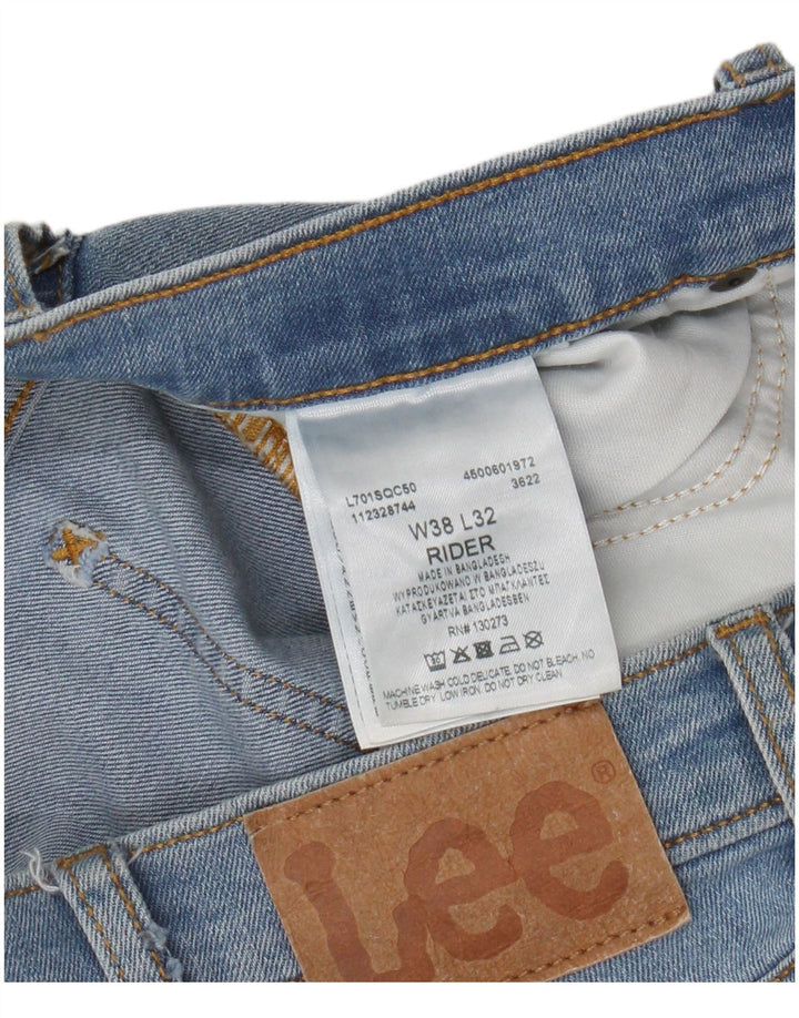 Мужские джинсы Lee Rider Slim W38 L32, синий хлопок