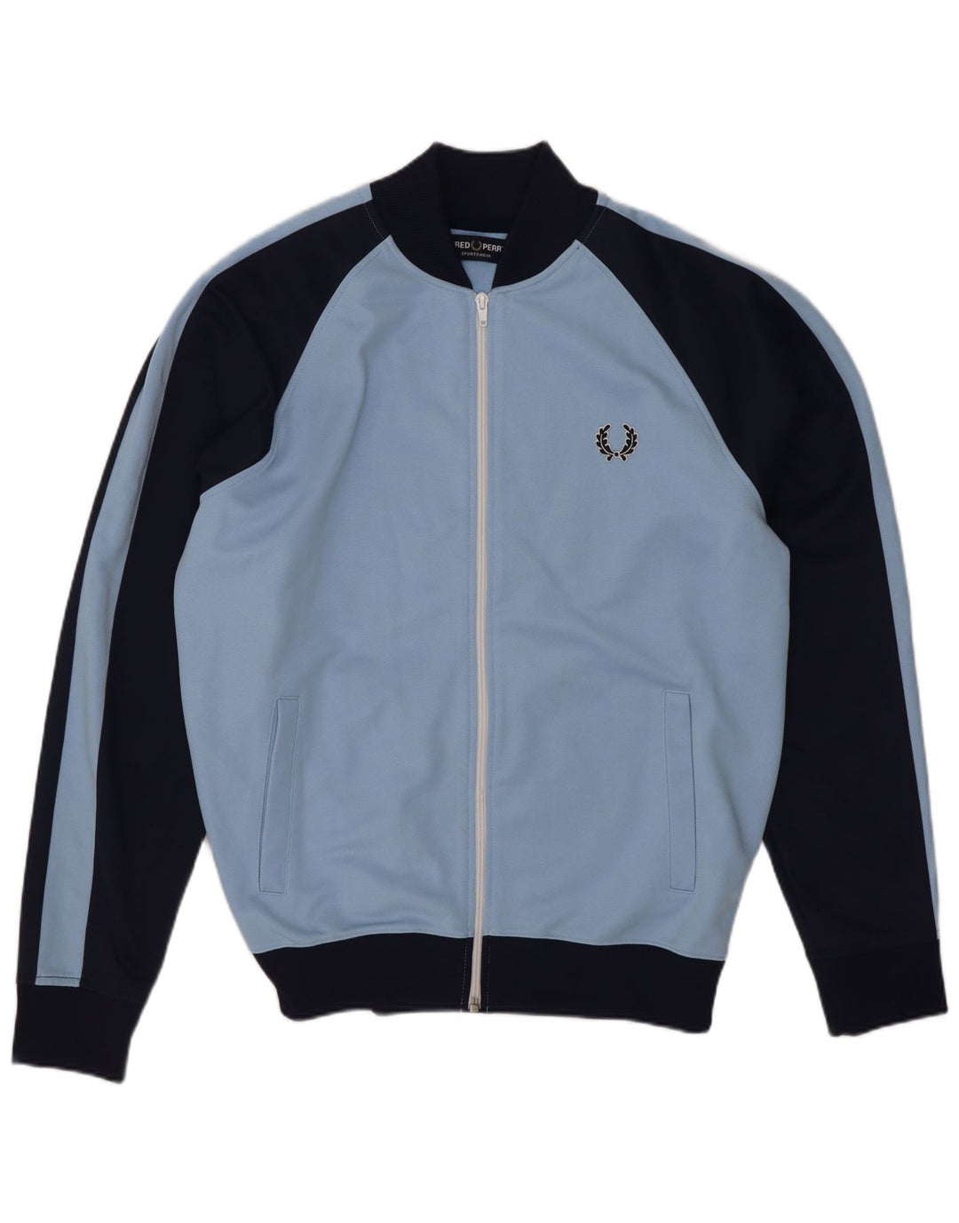 Мужской спортивный костюм Fred Perry, верхняя куртка, средний синий, спортивный костюм с цветными блоками