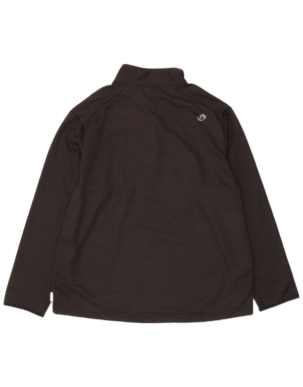 Мужской свитшот с воротником на молнии TRIBORD 3XL, черный полиэстер