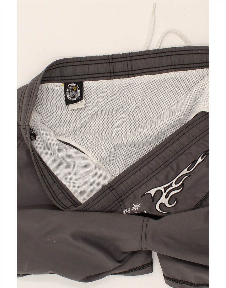 SCORPION BAY Mens Swimming Shorts XL Grey Polyester Vintage Scorpion Bay and Second-Hand Scorpion Bay from Messina Hembry 