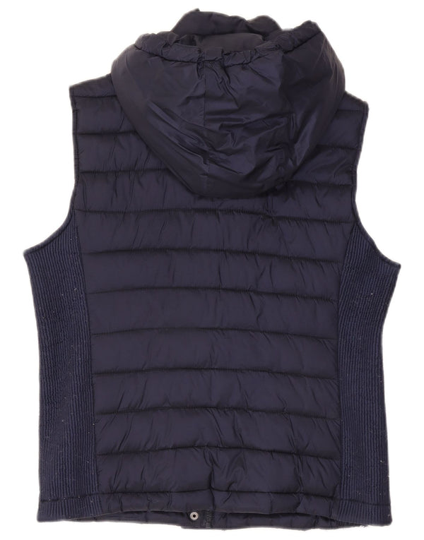 Женский утепленный жилет с капюшоном Superdry UK 18 XL, темно-синий, нейлон