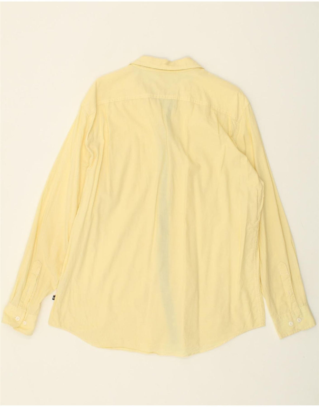 NAUTICA Mens Shirt Large Yellow Cotton Vintage Nautica and Second-Hand Nautica from Messina Hembry 