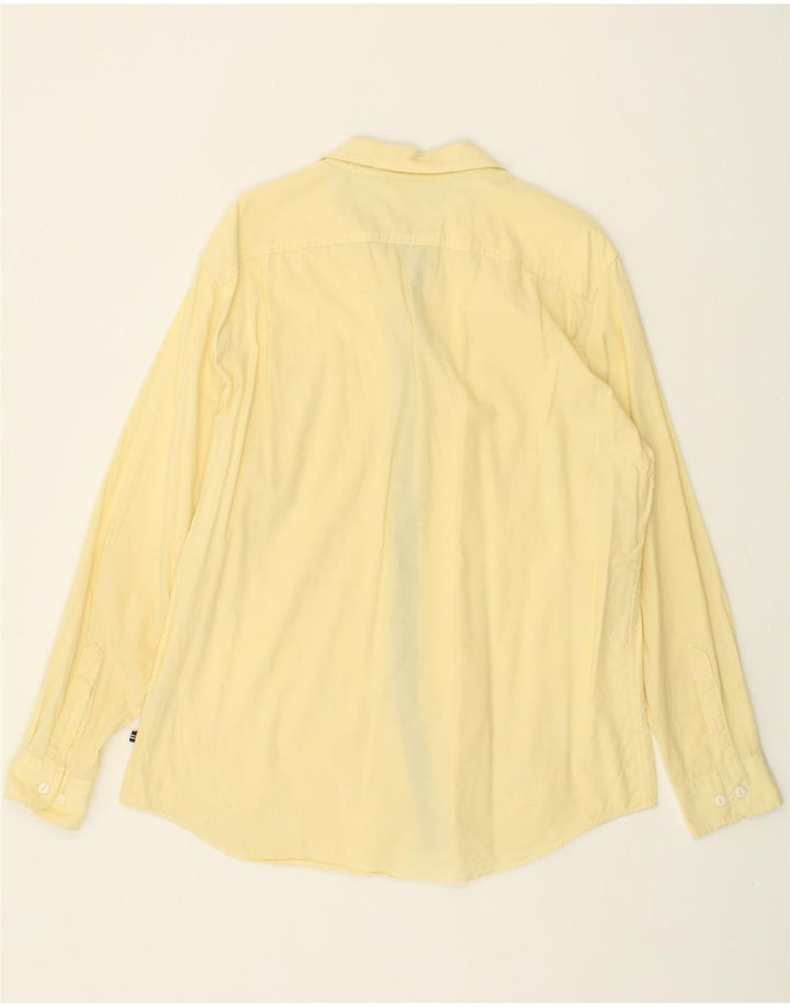 NAUTICA Mens Shirt Large Yellow Cotton Vintage Nautica and Second-Hand Nautica from Messina Hembry 