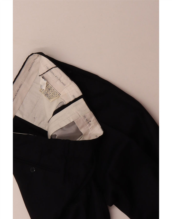 FRAIZZOLI Мужские костюмные брюки с привязкой IT 48 Medium W32 L29 Темно-синий