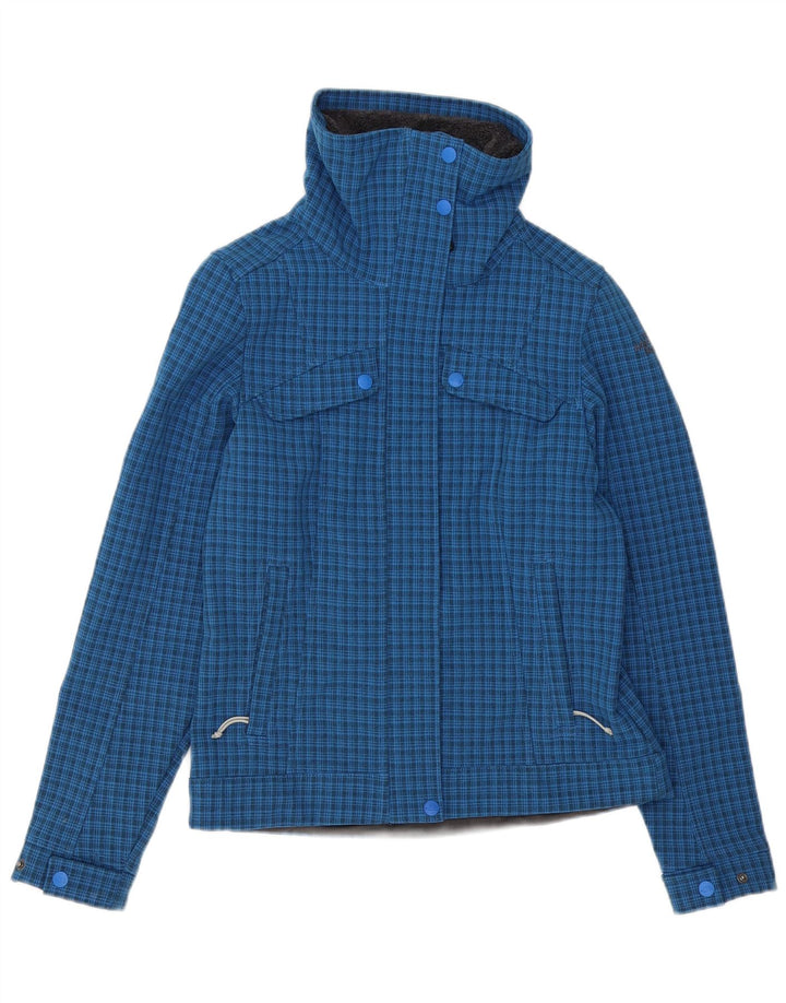 Женская ветровка The North Face UK 10, маленькая синяя клетка из полиэстера