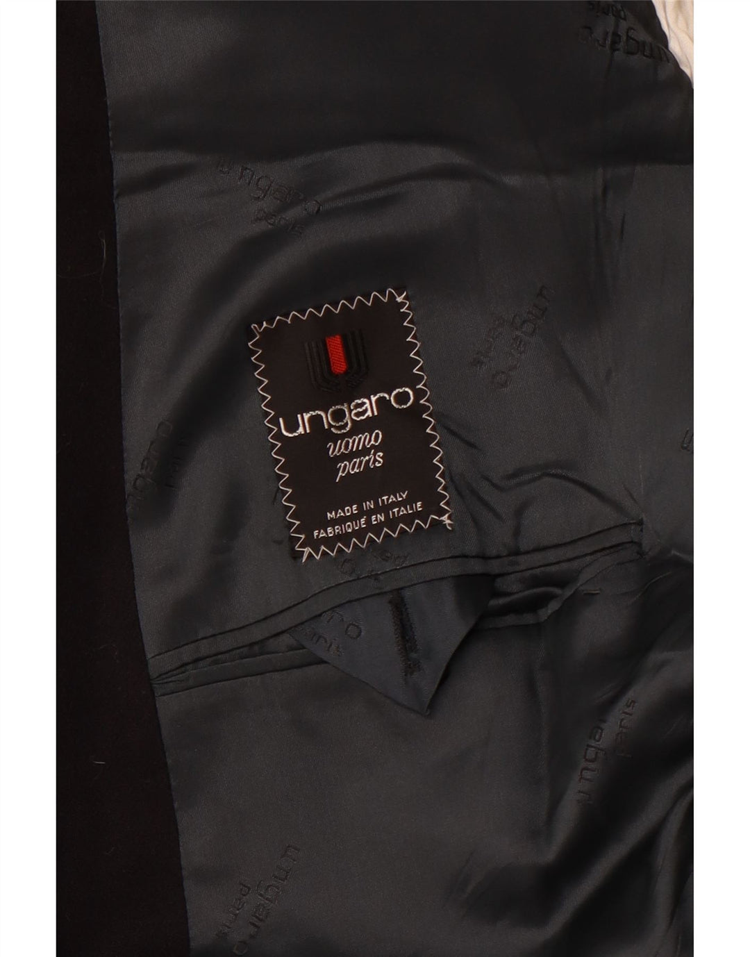 Мужской двубортный пиджак UNGARO UK 40, большой темно-синий