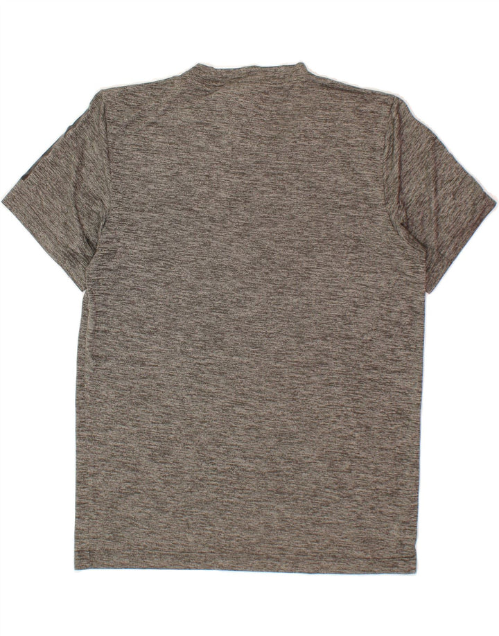 ADIDAS Mens T-Shirt Top Medium Grey Colourblock Polyester Vintage Adidas and Second-Hand Adidas from Messina Hembry 