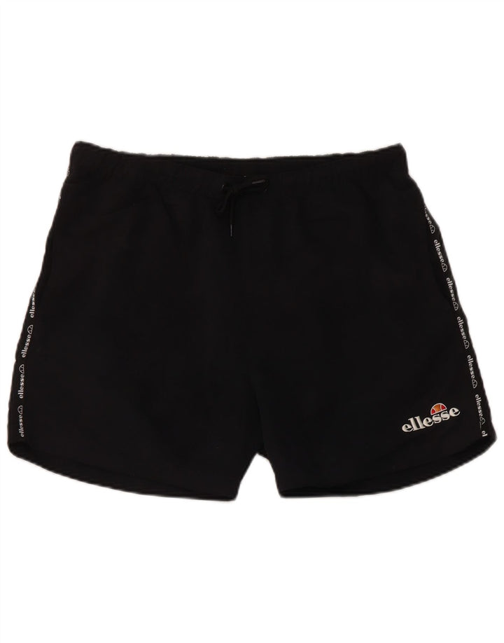 Ellesse Мужские шорты для плавания с рисунком, черные, полиэстер