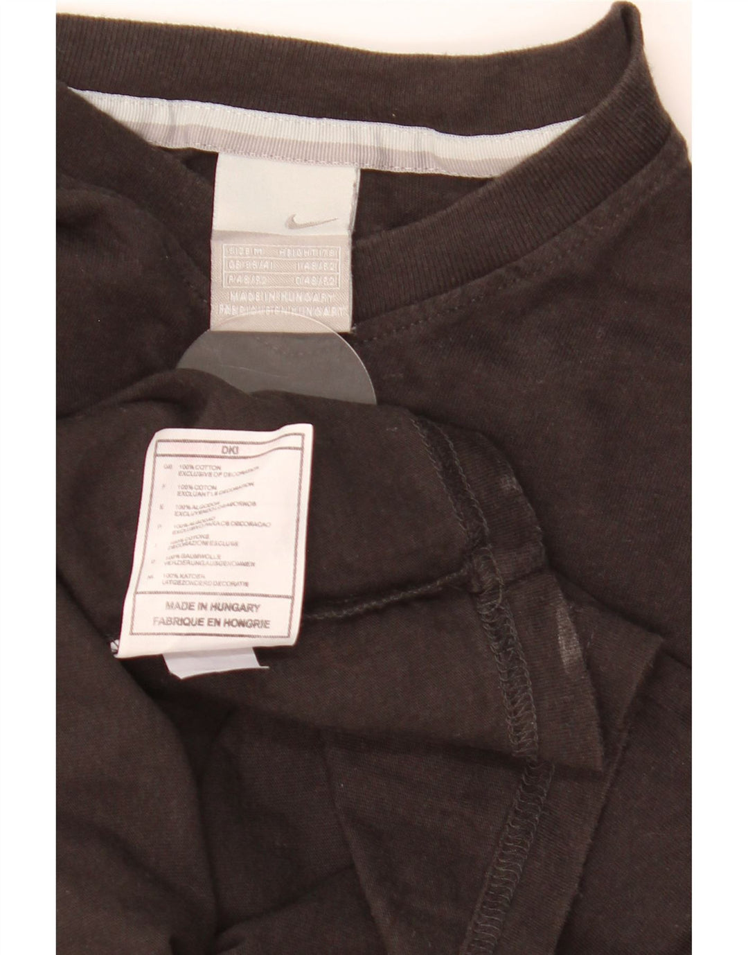Мужская футболка Nike Top UK 39/41, средний черный, хлопок