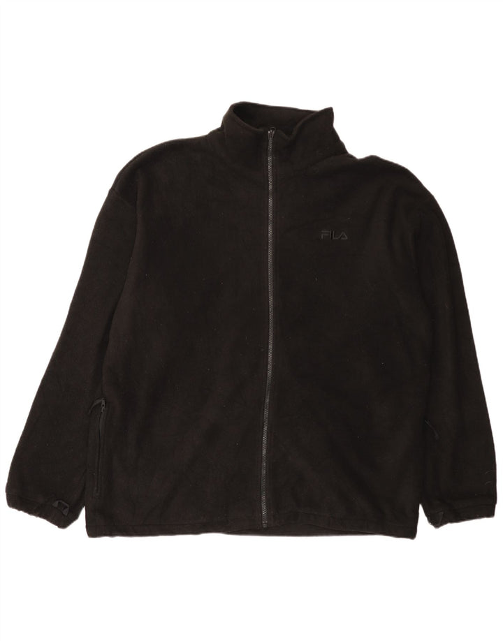 Мужская флисовая куртка Fila UK 44 2XL, черный полиэстер