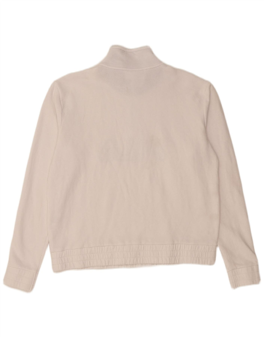 Женский свитер FILA на молнии с рисунком, британский размер 16, большой белый хлопок