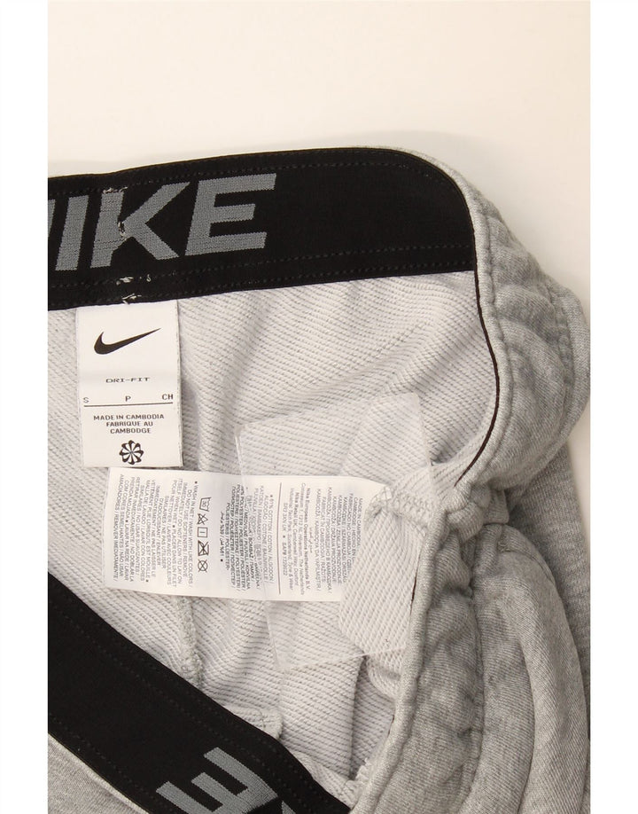 Мужские спортивные брюки Nike Dri Fit для бега, маленькие серые хлопковые брюки