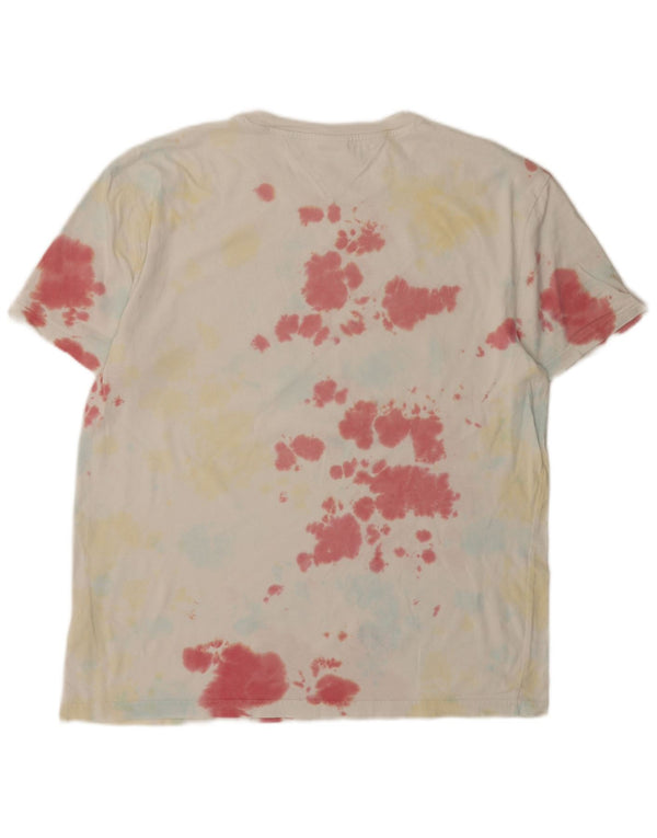 Tommy Hilfiger Мужская футболка с рисунком Топ XL Разноцветный хлопок тай-дай