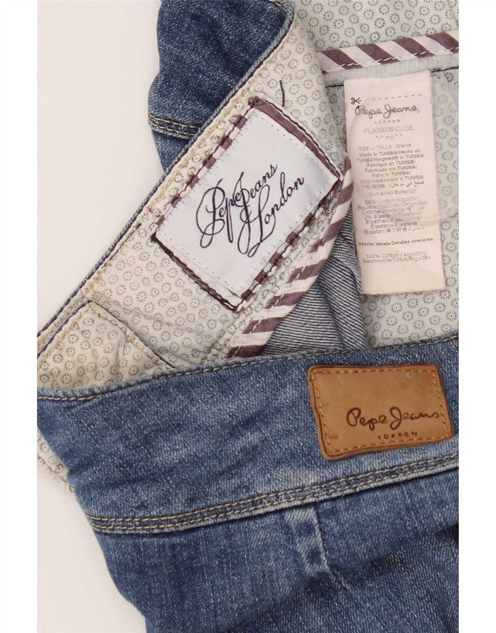 PEPE Jeans Женская джинсовая мини-юбка, большая W32, синяя, хлопок
