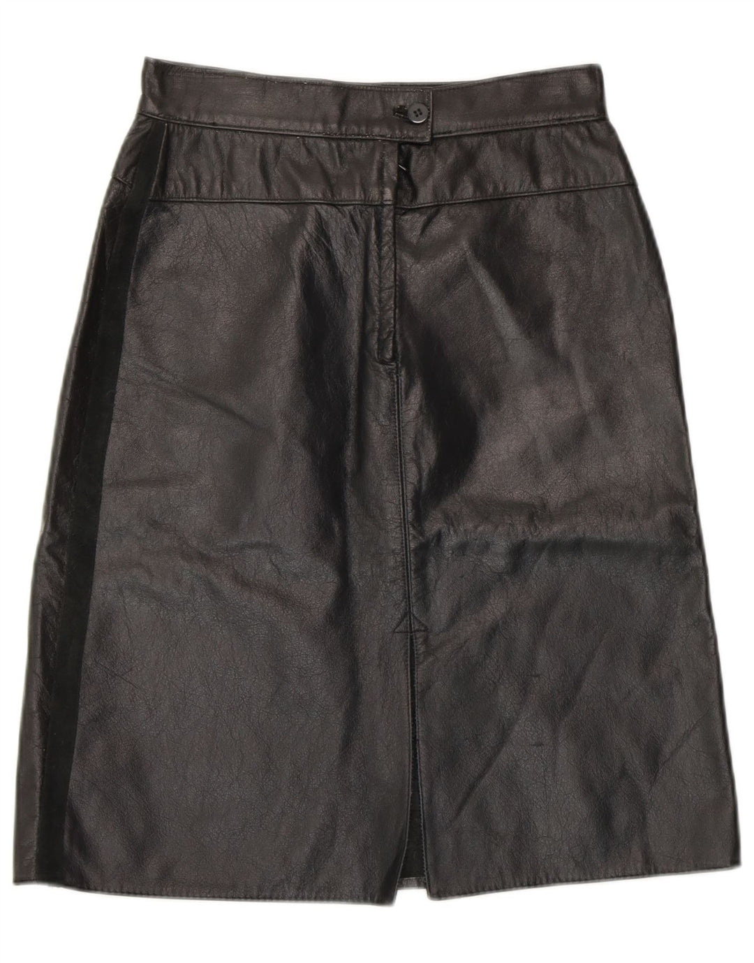 Юбка женская кожаная VINTAGE W26, маленькая, черная