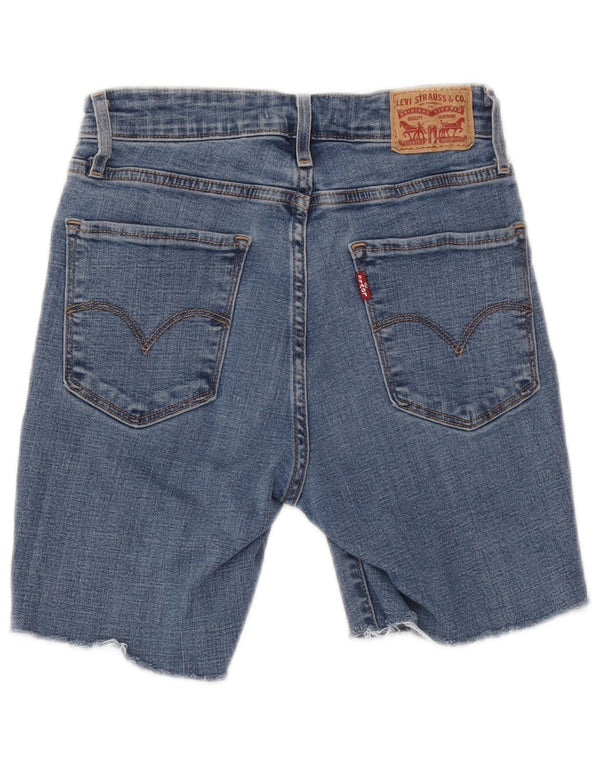 Женские джинсовые шорты Levi's 721 с высокой посадкой W26, маленькие синие, хлопок