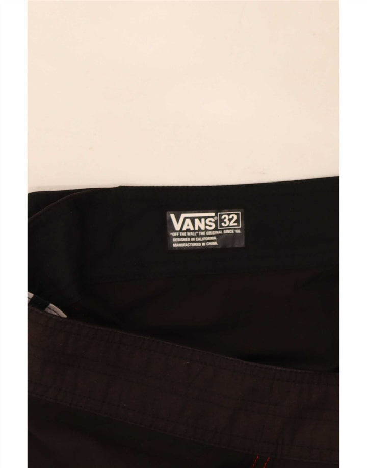 Мужские шорты для плавания Vans с рисунком, средние, разноцветные, с цветными блоками
