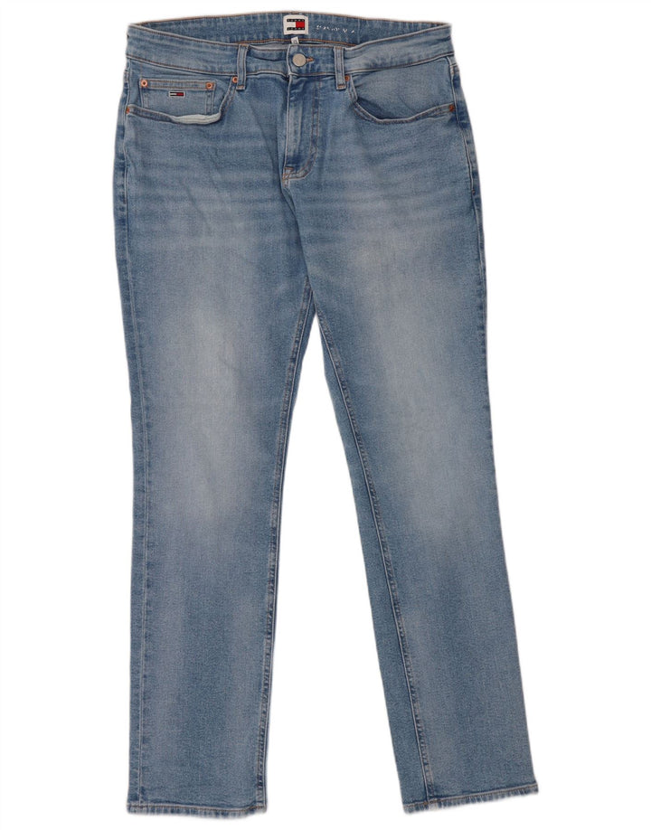 Мужские узкие джинсы Tommy Hilfiger W33 L32 синие, хлопок