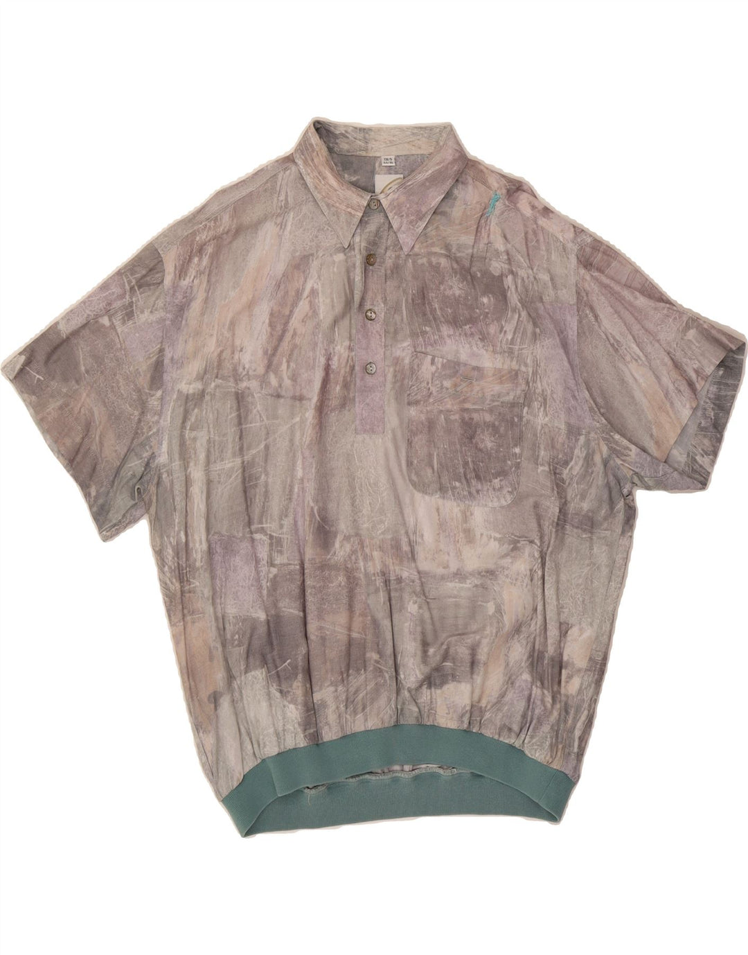 COLLECTION Mens Abstract Pattern Pullover Shirt Size 44 XL Grey Vintage Collection and Second-Hand Collection from Messina Hembry 