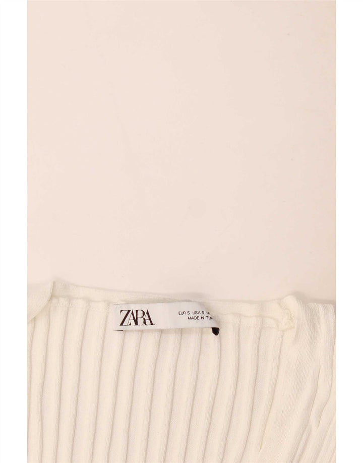 Женский жилет Zara UK 8, маленький белый