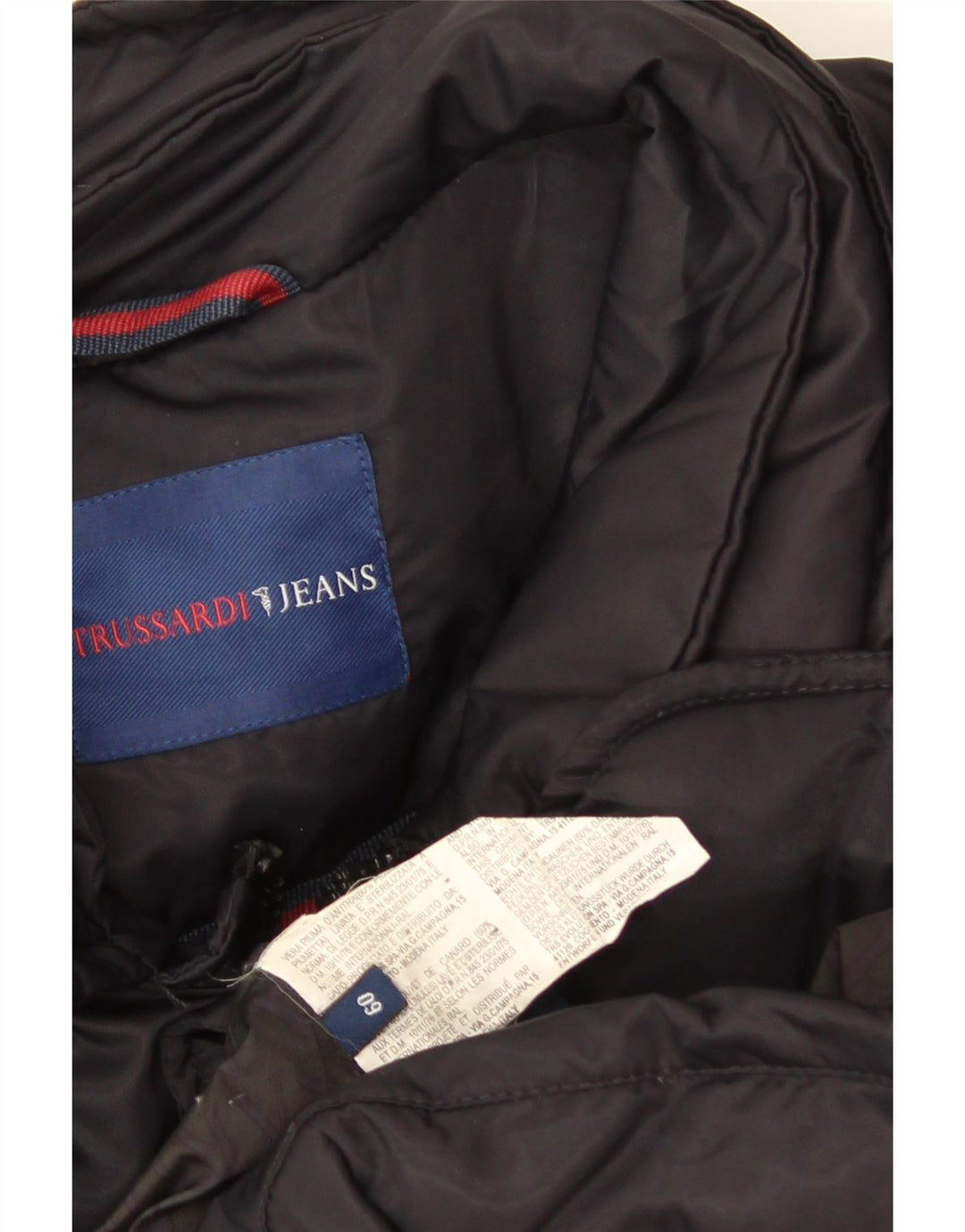 TRUSSARDI JEANS Мужская стеганая куртка IT 60 5XL Темно-синий