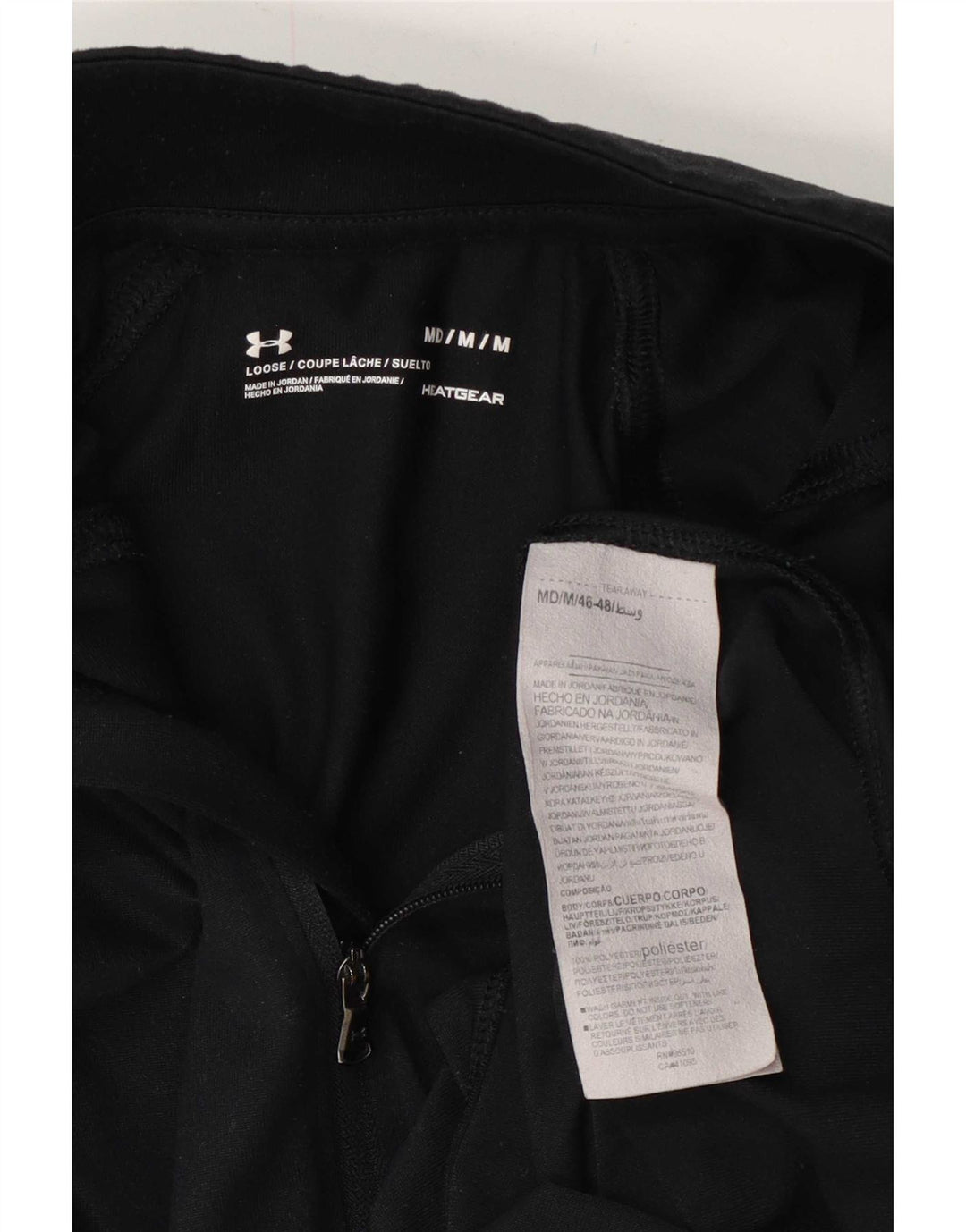 Женский спортивный пуловер с рисунком Under Armour, топ UK 12, средний черный