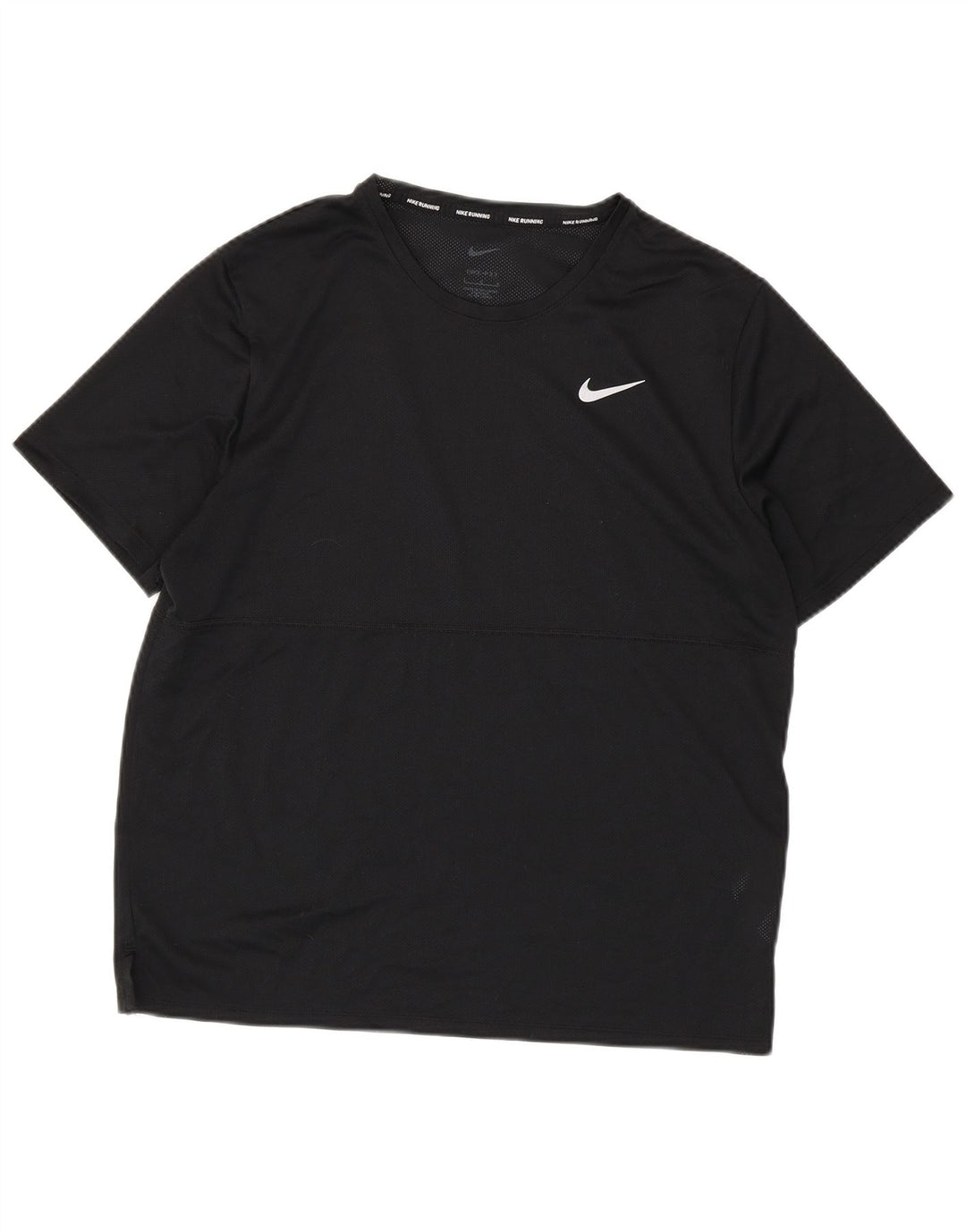 Мужская футболка для бега Nike Dri Fit, большой черный полиэстер