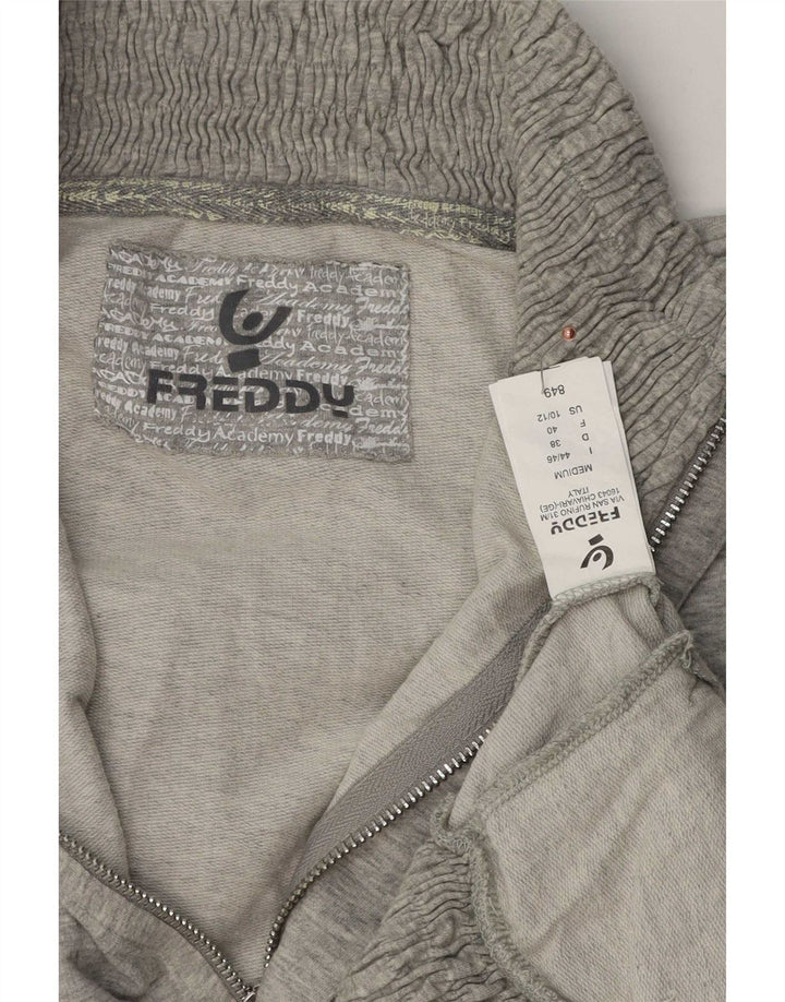 Мужской спортивный костюм Freddy, верхняя куртка среднего серого цвета, хлопок с крапинками
