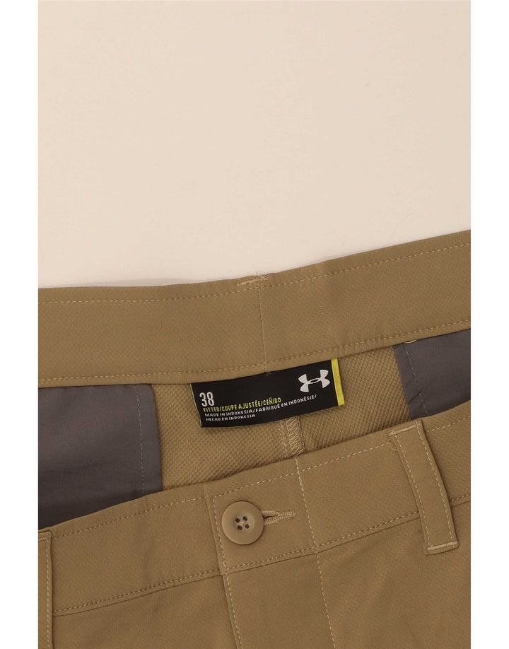 Мужские повседневные приталенные шорты Under Armour W38 XL, коричневые