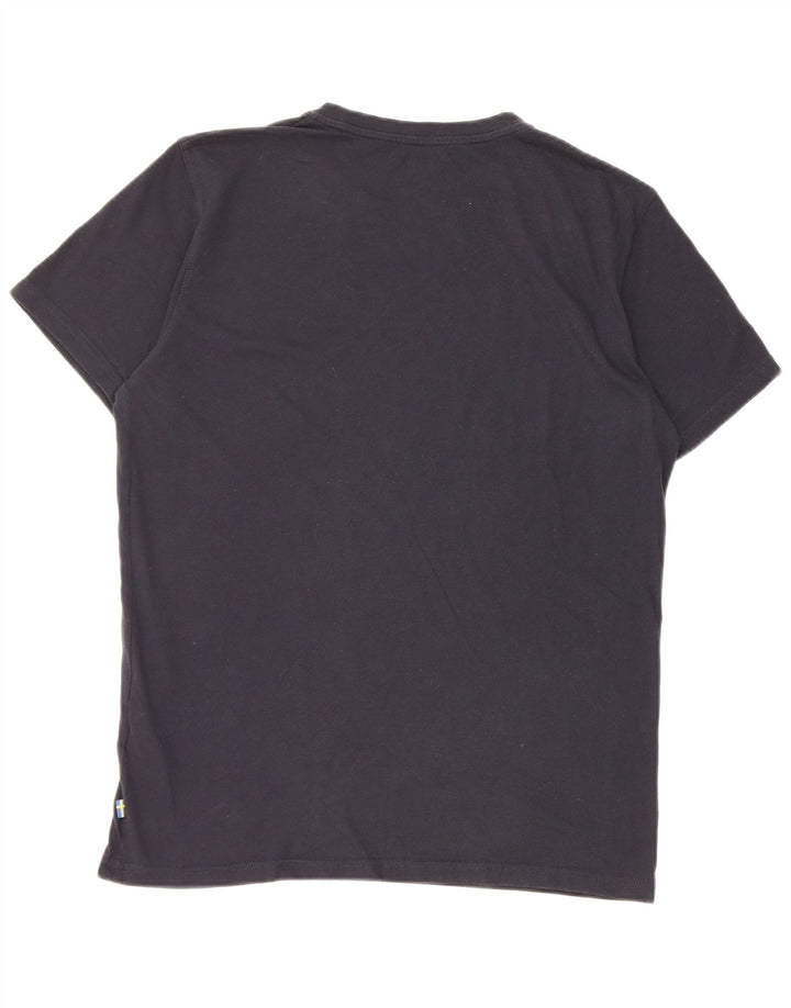 Мужская футболка Fjall Raven из хлопка среднего размера, черная