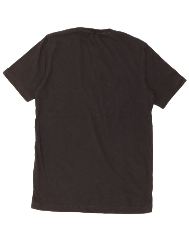 Футболка с рисунком ADIDAS для девочек, топ 13-14 лет, черный хлопок