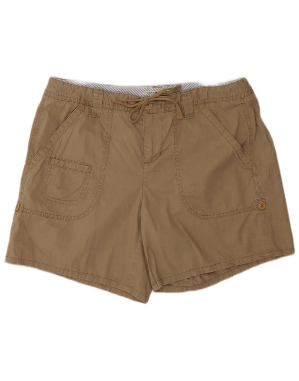 Tommy Hilfiger Женские шорты карго с высокой талией США 14 XL W32 Бежевый хлопок