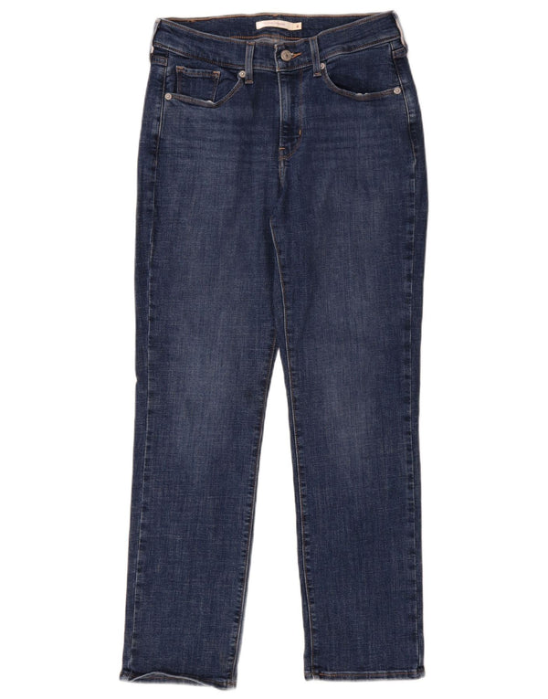 Женские классические прямые джинсы Levi's, размер США 4, маленький W27 L30, синий хлопок