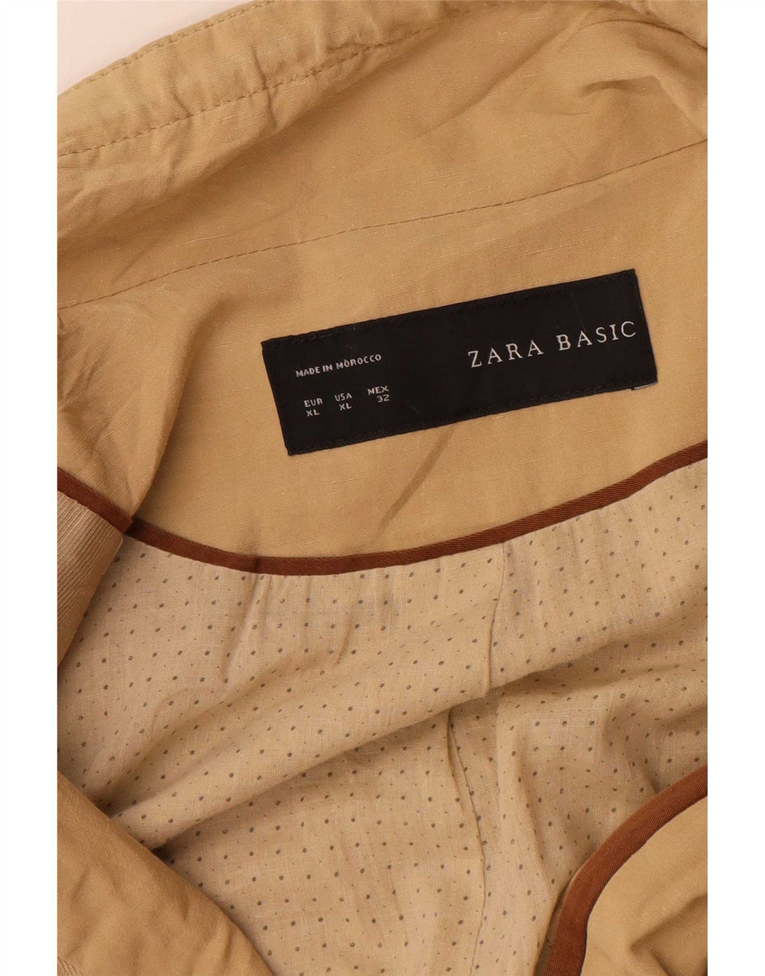 Женская куртка в стиле милитари Zara UK 18 XL, бежевая