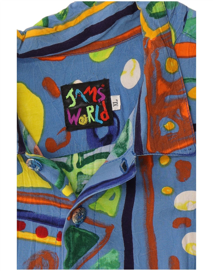 JAMS WORLD Мужская рубашка с коротким рукавом XL Разноцветный цветочный принт