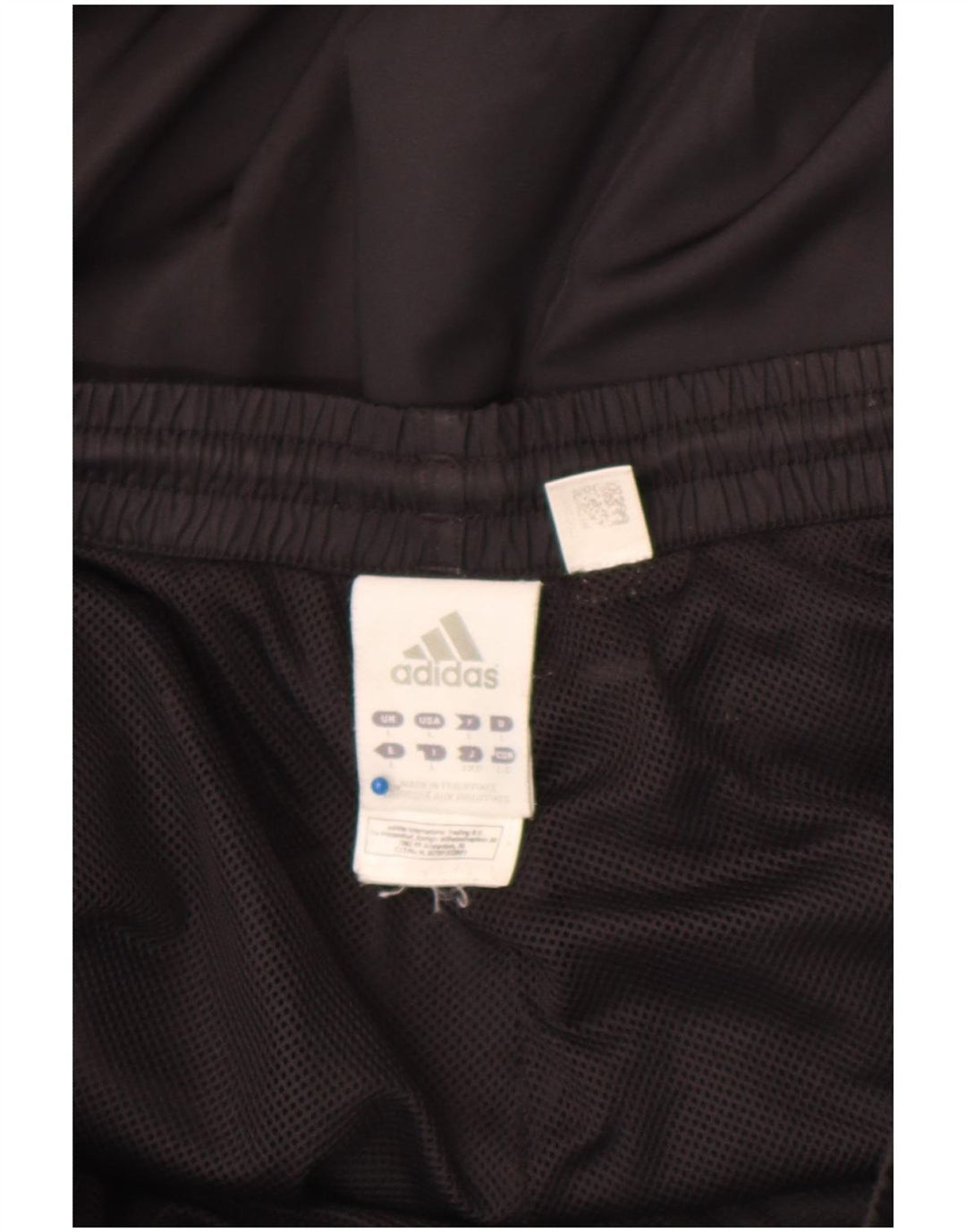 Мужские спортивные брюки Adidas для бега, большие черные полиэстер с цветными блоками