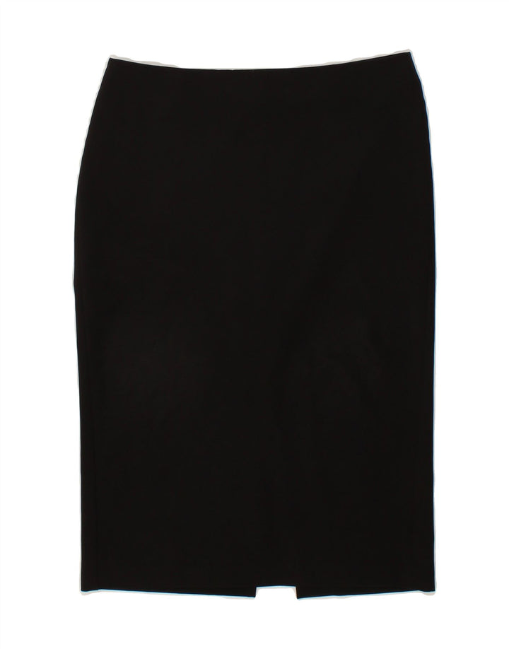 BENETTON Womens Straight Skirt IT 40 Small W28 Black Polyester Vintage Benetton and Second-Hand Benetton from Messina Hembry 