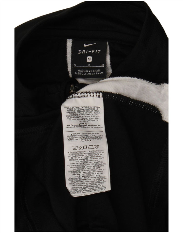 Мужской спортивный костюм NIKE Dri Fit, верхняя куртка, маленький черный полиэстер с цветными блоками