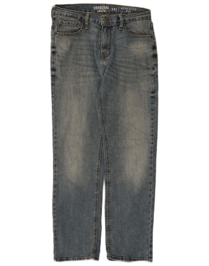 Мужские прямые джинсы Levi's Denizen W30 L30 синие, хлопок