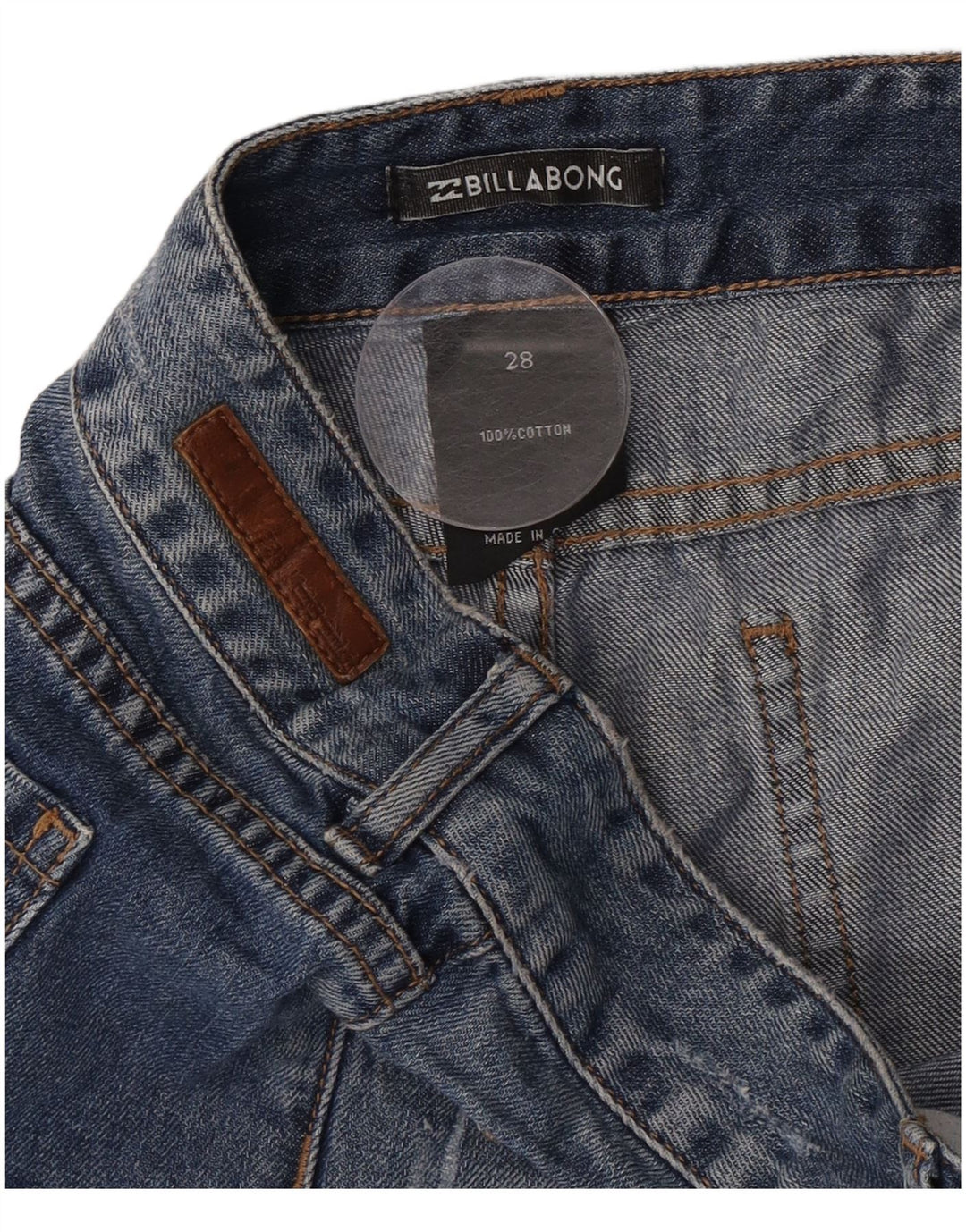 Женские джинсовые шорты Billabong W28, средний синий, хлопок