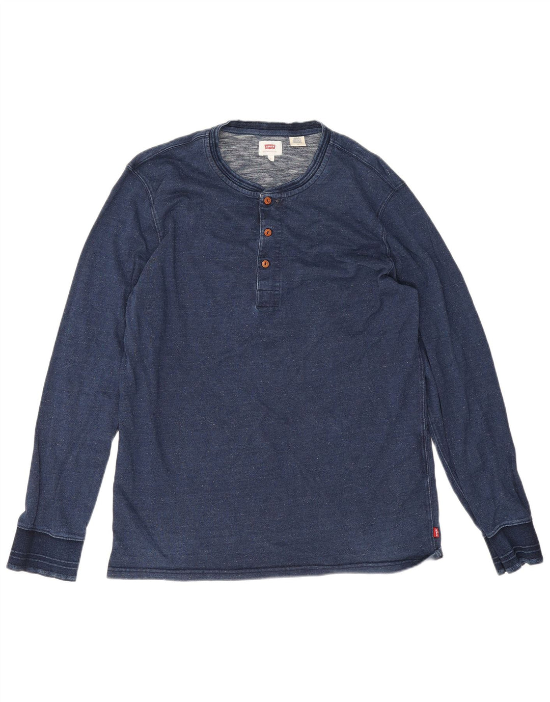Мужской топ Levi's с длинным рукавом, большой размер, темно-синий, хлопок