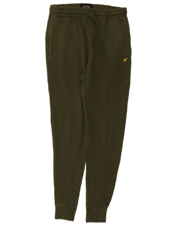 Мужские спортивные брюки Lyle & Scott, джоггеры, средний зеленый хлопок, хлопок