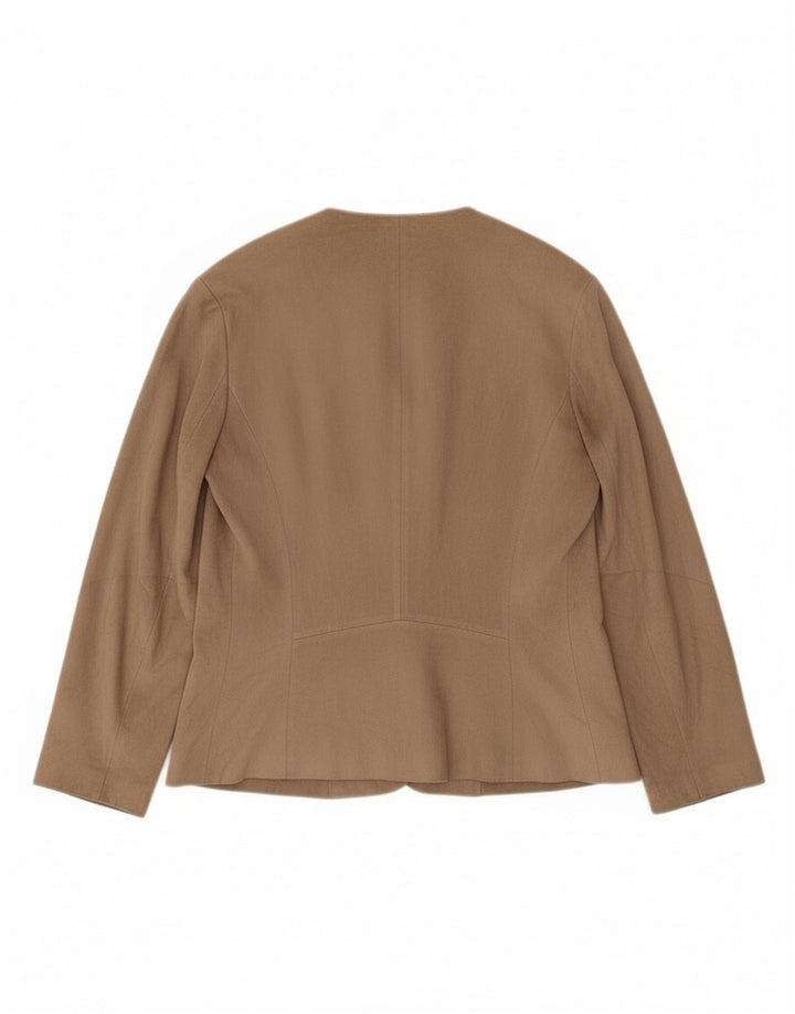 Женский кардиган с рукавом 3/4 Zara UK 14, средний бежевый полиэстер