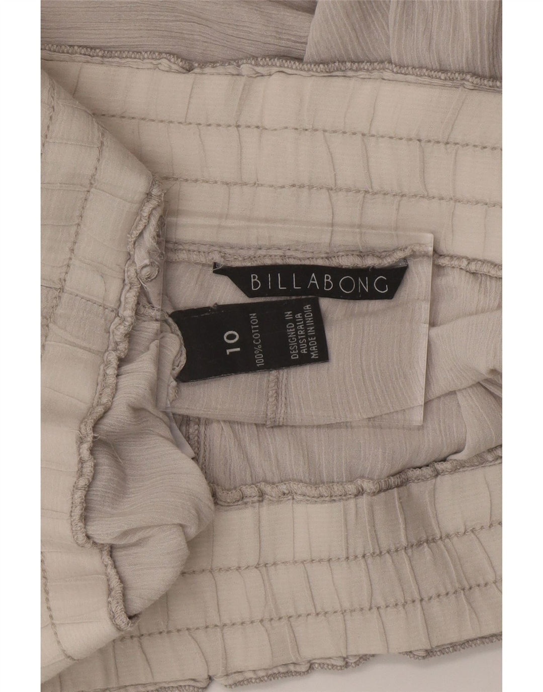 BILLABONG Womens Straight Casual Trousers UK 10 Small W27 L30  White