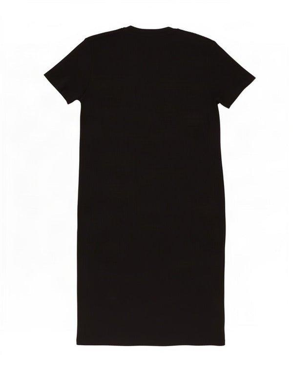Женское платье-джемпер с короткими рукавами Zara UK 18 XL, черный полиэстер