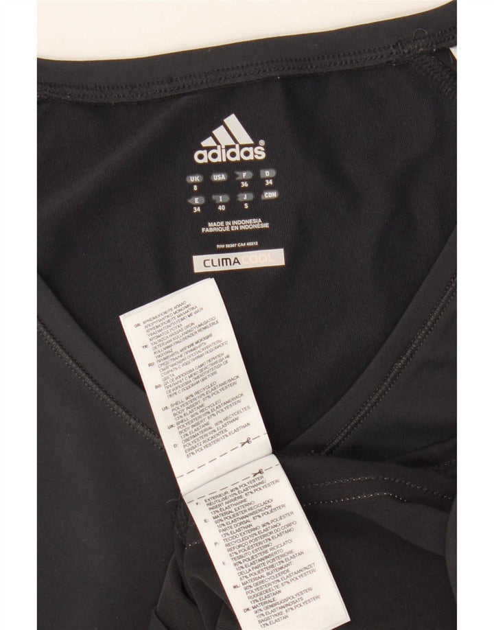Женская футболка Adidas Climacool Top UK 8, маленький серый полиэстер