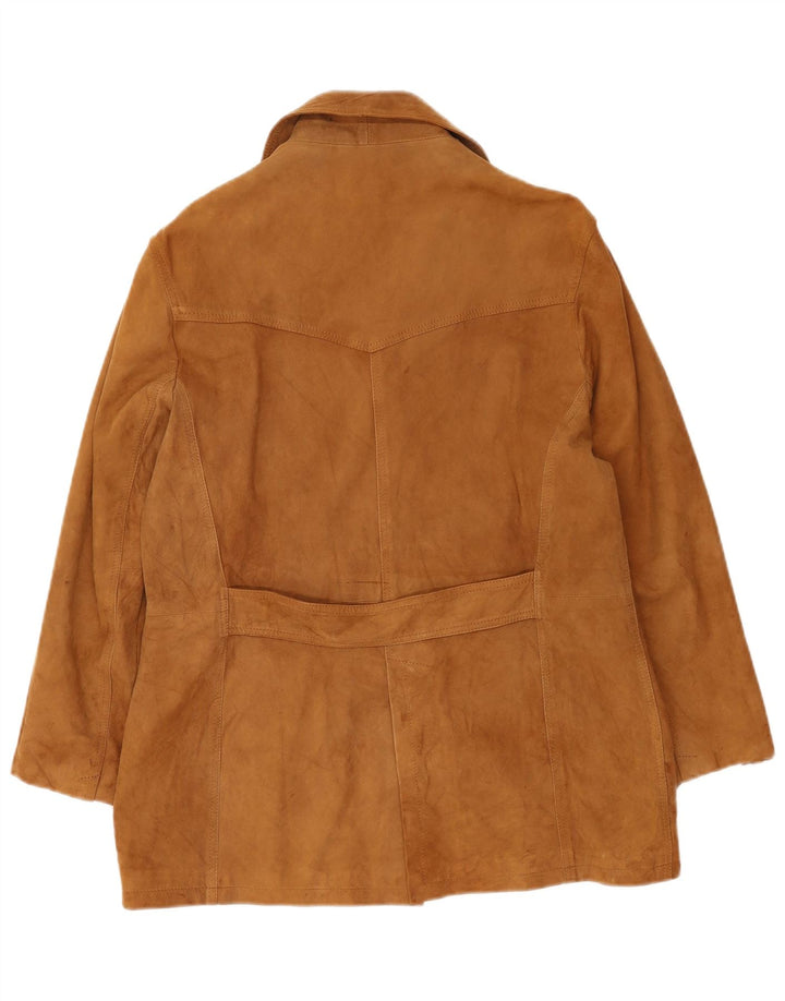 Винтажная женская замшевая куртка IT 44 Medium Brown Leather
